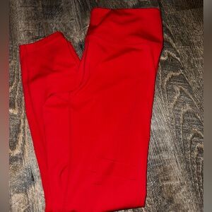 EUC Red Zyia Slash leggings, size 6/8!